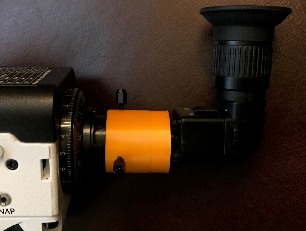 Nikon DR-5 right angle finder adapter for Star Adventurer
